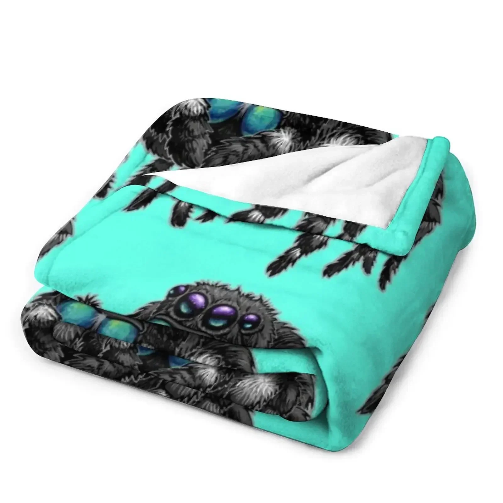 Сміливающий прыгающий паук Phidippus Audax пледы для декоративного дивана летние