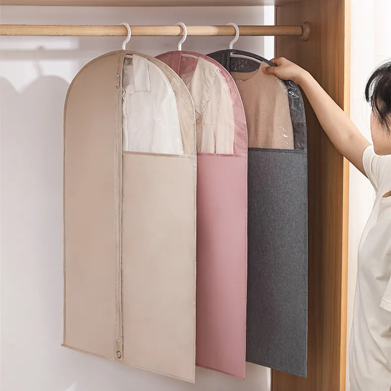 

Multipurpose Clothing Dust Cover Household Waterproof Transparent Wardrobe Coat Protect Sheath Thickened Hanging Clothes Suit