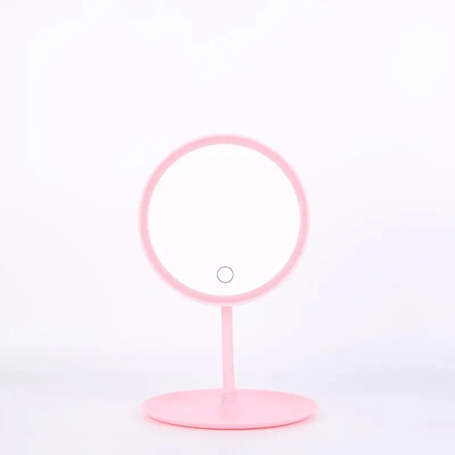 High Definition Portable Cosmetic Makeup Mirror with Rechargeable Battery - Adjustable Touch Control LED Standing Cordl