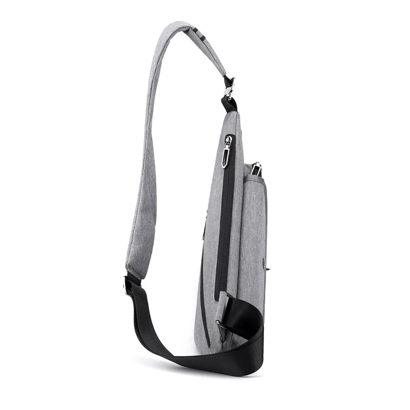 Men‘s New Trendy Casual Shoulder Bag Leisure Travel Sports Outdoor Pack Messenger Crossbody Sling Chest Bag Pack for Male Female