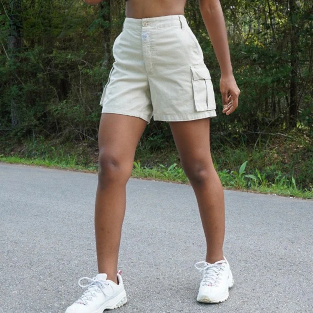New in Denim Women Summer 2022New Female Jean Shorts White Jeans Shorts High Waist Pockets Button Female Sexy Denim Shorts jacke