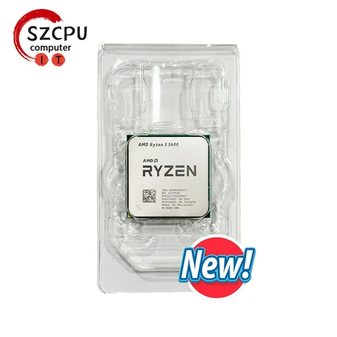 AMD Ryzen 5 5600 , AMD R5 5600 Новый 6C/12T 65 Вт 7NM L3 = 32M 100-000000927 Socket AM4 новый и без кулера