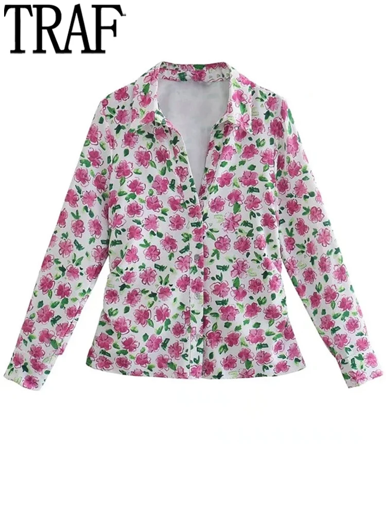 

Женская винтажная блузка с длинным рукавом, на пуговицах