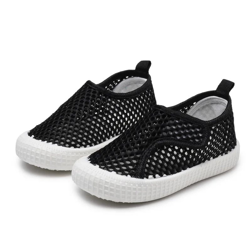 

CAPSELLA Kids Boys Breathable Air-Mesh Casual Shoes Fashion Sneakers Children Girls Summer Hook & Loop Sports Shoes Size 21-30