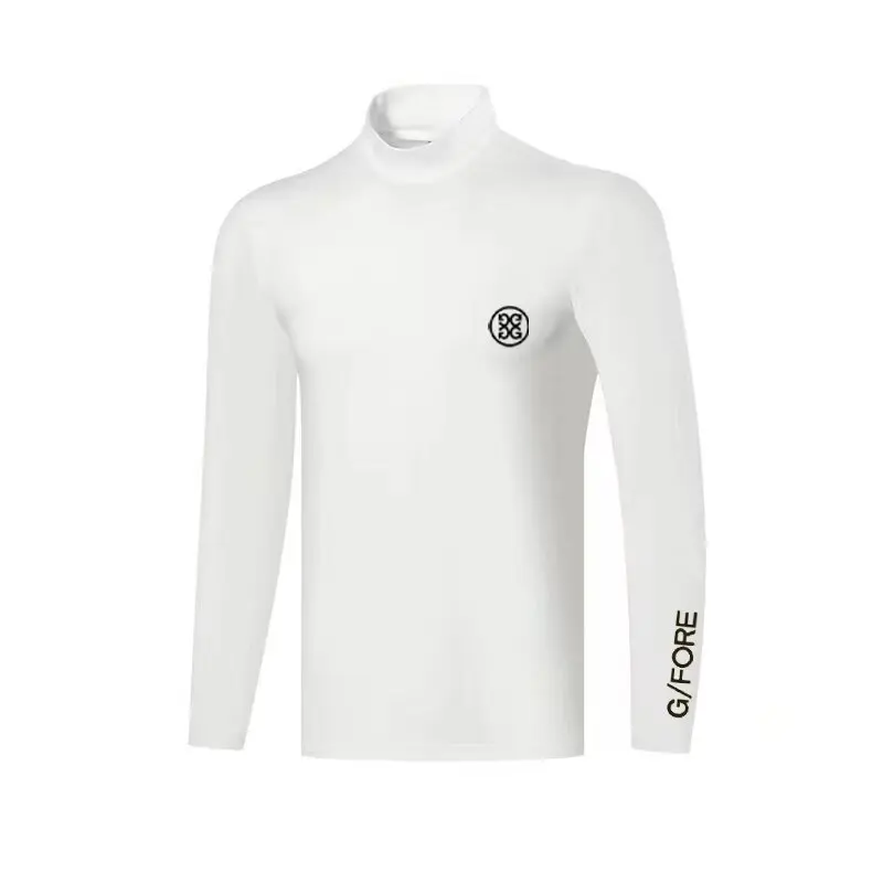 Men's Golf Long Sleeve Sports T-shirt Outdoor Leisure Quick Drying Breathable Crew Neck White Bottom Shirt Top Spring Summer