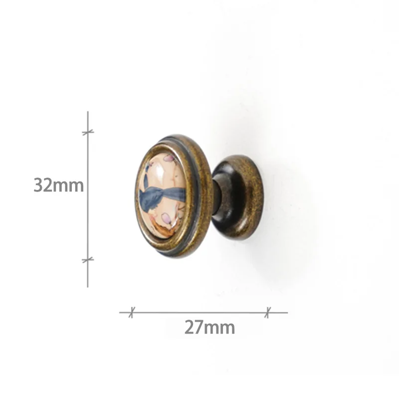 Керамические ручки для мебели imango, птичий узор