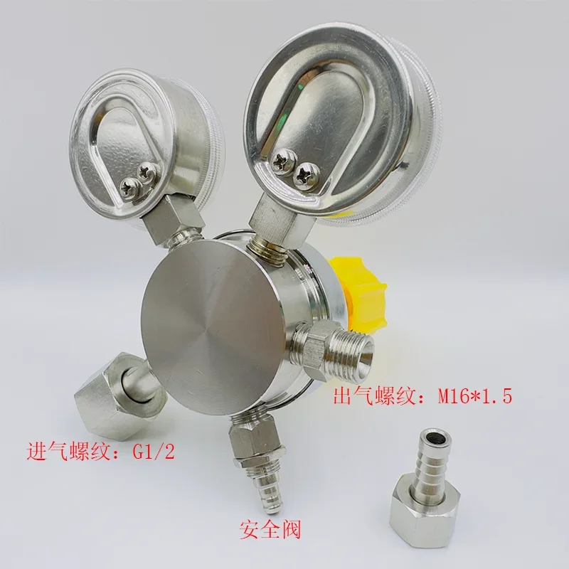 Фото Газоредуктор YQA-441/401 из нержавеющей стали 304, 1*6 МПа, устойчив к коррозии. №3