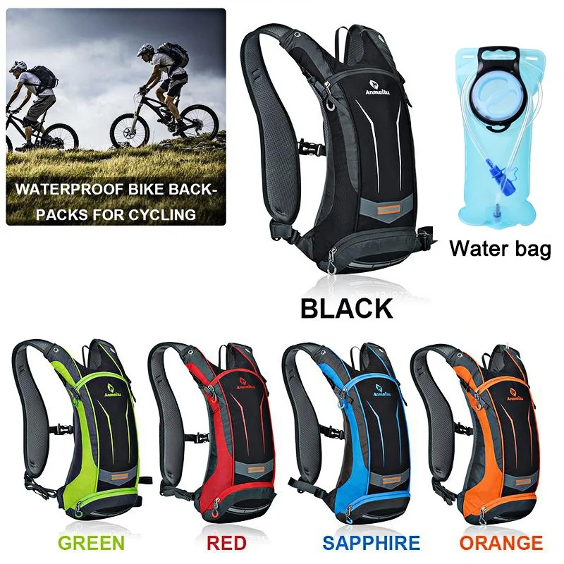 Anmeilu Waterproof Bicycle Bag Cycling Backpack Breathable Hike Camping MTB Mountain Bike Hydration Backpack