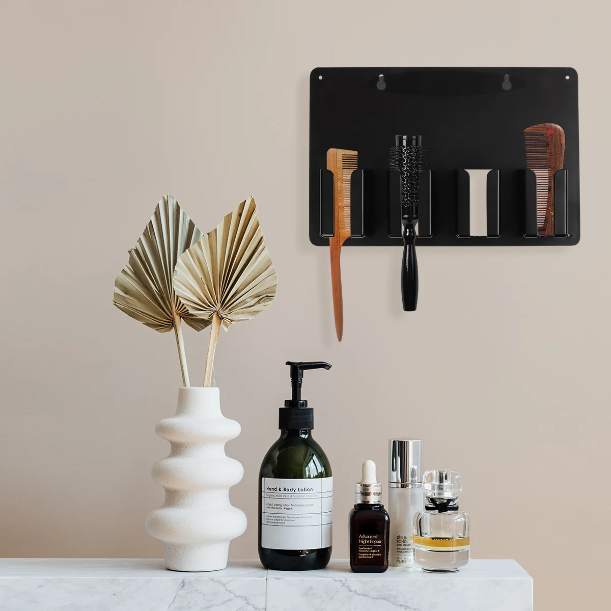 

1pc Hair Clipper Storage Rack Hair Trimmer Holder Wall Hair Dryer Holder Wall Mounted Holder Rack Salon Clipper Organizer