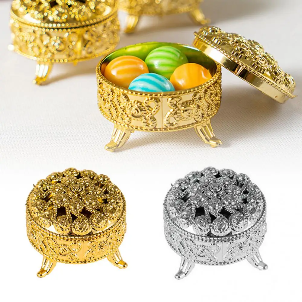 Portable Favor Trinket Box 2pc Candy Container Table Decor Souvenir Gift Case Home Office Decor