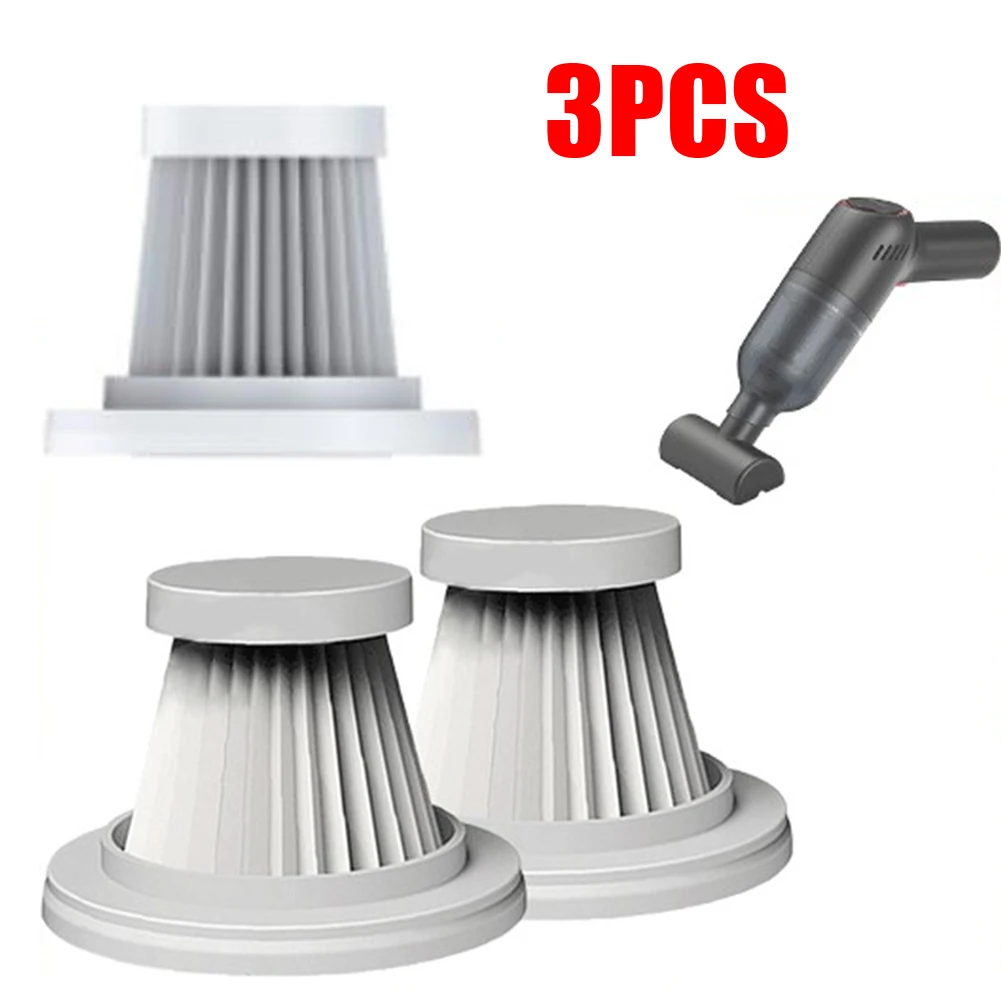 

3pcs Filters For ST-8000 Handheld Car Cordless Vacuum Cleaner Spare Parts Replacement Filter Household Floor Cleaning Accessory