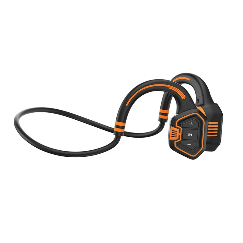 

Bone Conduction Earphones, Swimming Sports Bluetooth Earplugs, IP68 Deep Waterproof, Magnetic Charging, Built-In 16GB