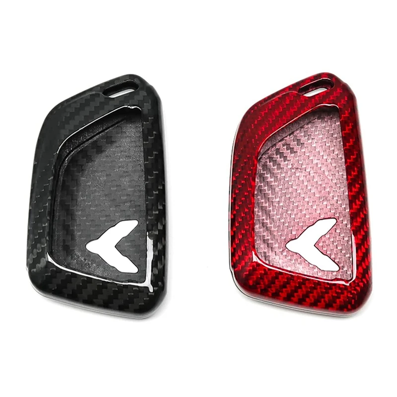 

Key Fob Case Cover Carbon Fiber Key Cover Case Fob Real for Chevrolet Corvette C8 2020 2021 Key Bag Accessories
