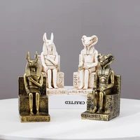 resin craft vintage statue egyptian dog sheep figurine ancient egypt craft sculpture home desk decor