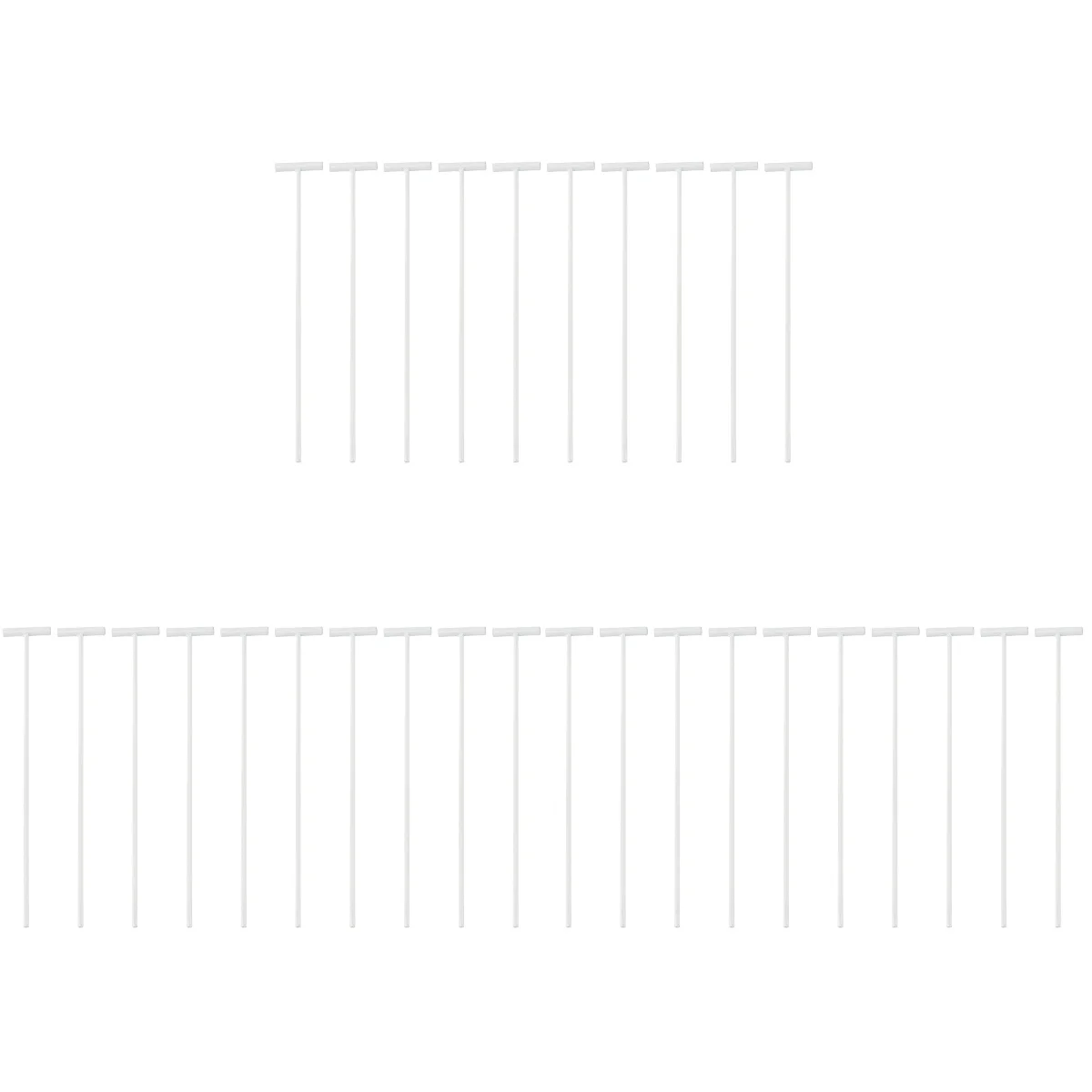 

30 pcs Active Bird Cage Door Iron Bars Entrance Wire Trap Door Curtain Metal Removable Rod (Silver)