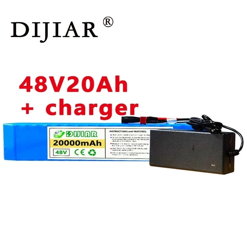 

Новый литиевый аккумулятор Dijiar 13S 3P 48 В подходит для электрических велосипедов и скутеров с высокой мощностью 500-800 Вт + BMS