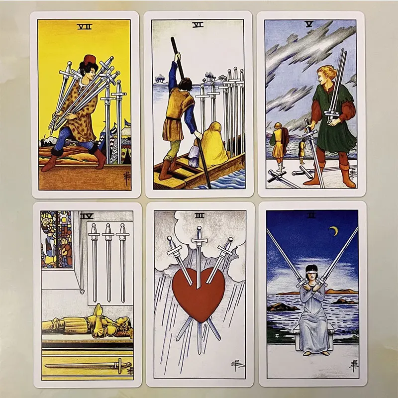 Универсальная колода Таро Уайта с бумажным руководством английские карты для