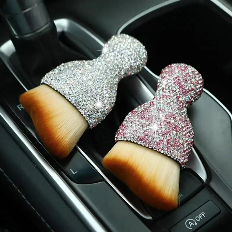 

Car Interior Cleaning Soft Brush Multifunction Curved Nanofiber Bristles Creative Design Detailing Automobile Dust Accessories