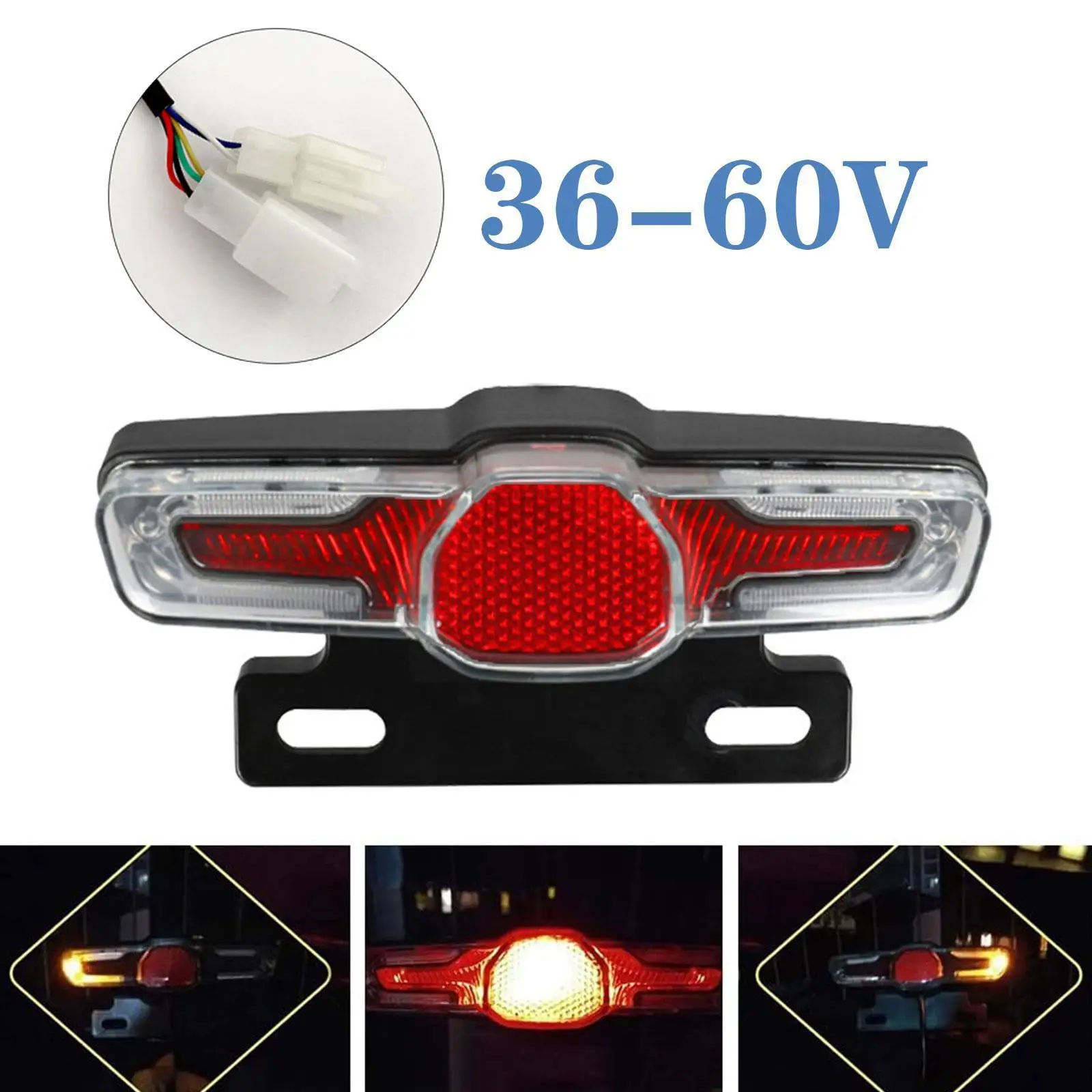 Купи Electric Bike Headlight And Tail Light Sets Electric Night Warning Spotlight Rear Lights Bike Bicycle Front LED Headlamp F0K7 за 109 рублей в магазине AliExpress