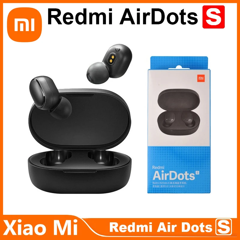 Xiaomi Redmi Airdots S Original Xiaomi Airdots S With Bluetooth 5.0 For Gaming Headset Wireless Earbuds With Mic Voice Control