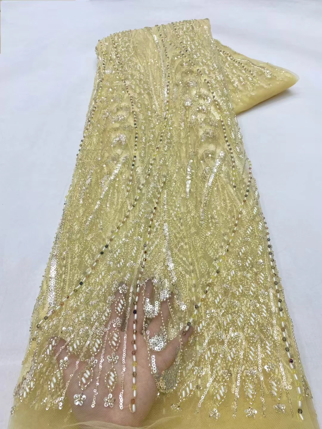 5 ярдов африканских французских бусин с блестками горячая распродажа кружевные