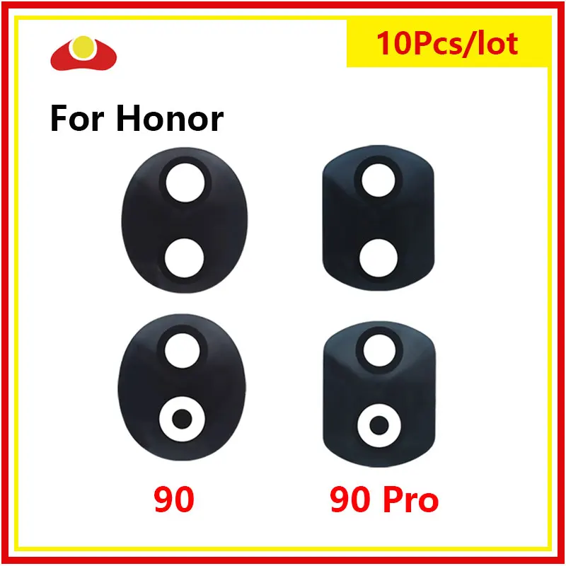 

10Pcs For Huawei Honor 90 90 Pro Rear Back Camera Glass Lens With Adhesive Sticker Repair Parts