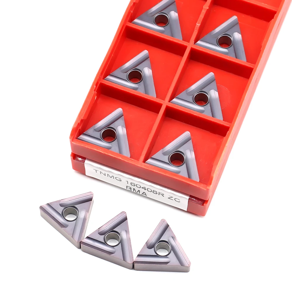 

TNMG160408R ZC TNMG160404 PMF Токарные Вставки CNC, машина и токарный станок, запчасти для станков, аксессуары, обработка нержавеющей стали