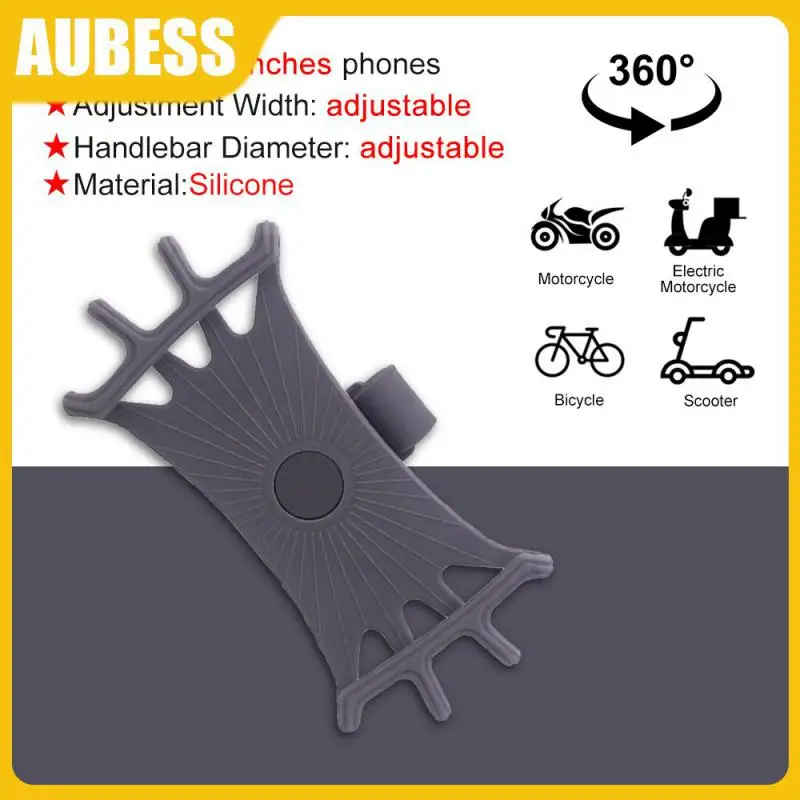 

Motorcycle Stand Silica Gel Safe Phone Holder Upgraded Silicone Pull Type Silicone Support For Mobile Phone Bicycle Bracket