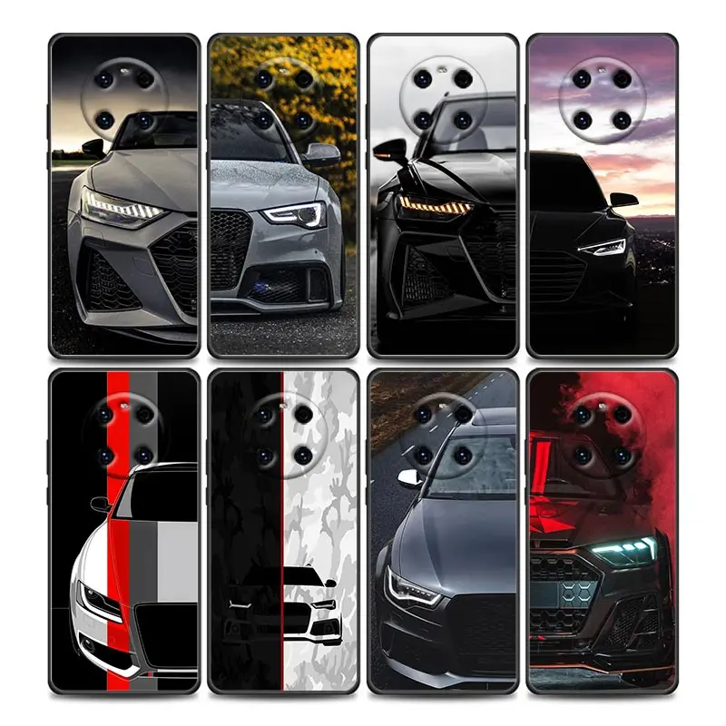 

Black A-Audi Luxury Cars Comics Phone Case For Huawei Mate 10 20 40 40Rs Y6 Y7 Y7a Y8s Y8p Y9a Enjoy 20e 2019 Lite Pro Plus Capa