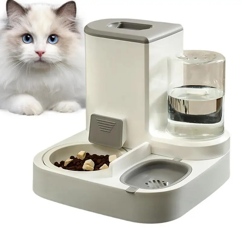 

2.2L Pet Cat Dispenser Bowl For Cat Automatic Feeder Dog Water Bottle Food Water Pet Feeding Bowl Drinking Feeder Device