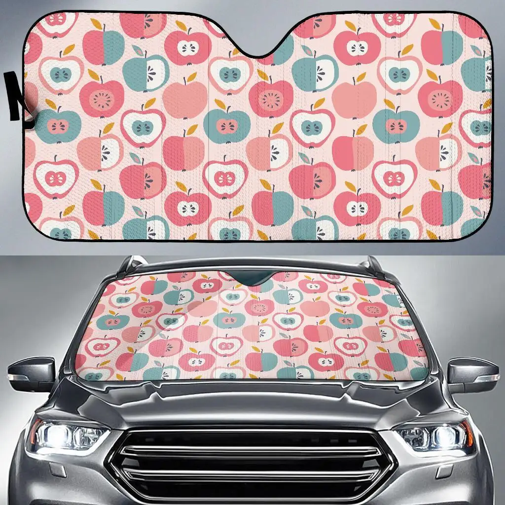 

Apple Pattern Print Auto Sun Shade Car Windshield Window Cover Sunshade