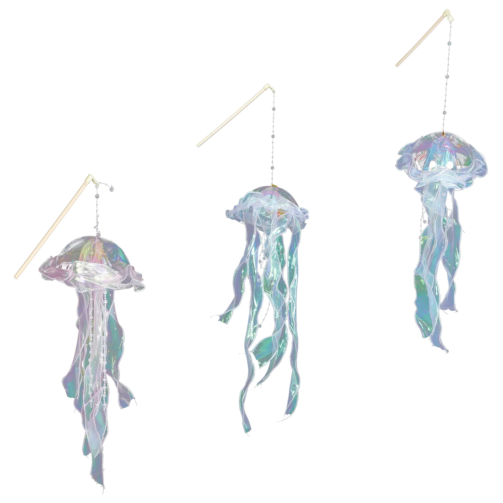 

3 шт., декоративный пластиковый светильник в виде Медузы