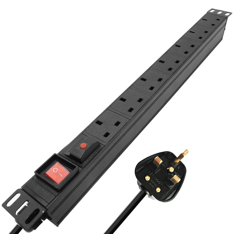 

7AC Британский разъём гнезда Алюминий сплава питания с Защита от перегрузки для многофункциональных двойных выключатель управления 2 м кабе...