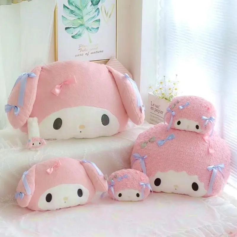 

Sanrio Cartoon Cute Pink Sheep My Melody Pillow Cushion Car Headrest Seat Belt Cover Pillow Blanket Kawaii Birthday Gift