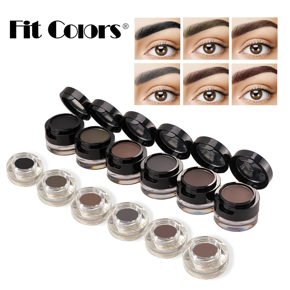 

Eyebrow Cream & Eyebrow Powder Waterproof Lasting Quick-drying Double Layer Design Eyebrow Enhancers 6 Color Eyebrow Tint Ma