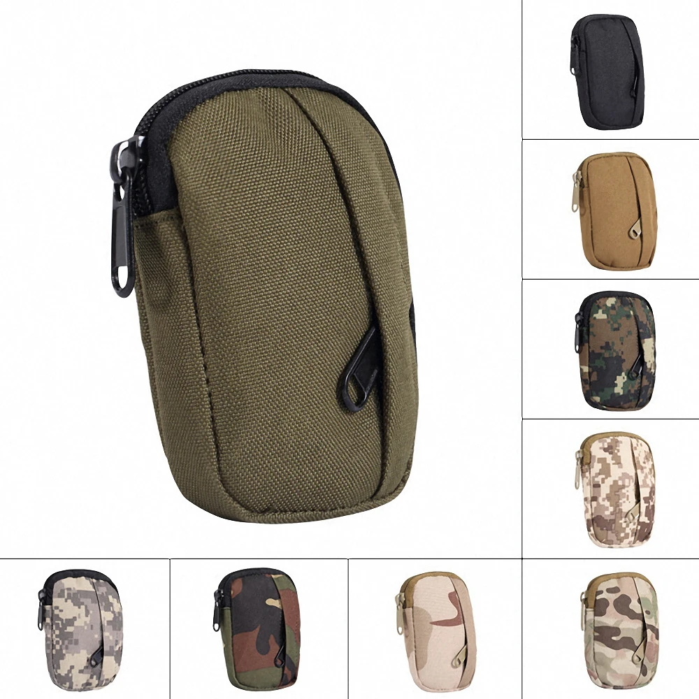 

800D Nylon Tactical Bag Camping Hiking Pouch Hunting Pack Multifunction Camouflage Bag Molle Backpack Practical Coin Purse
