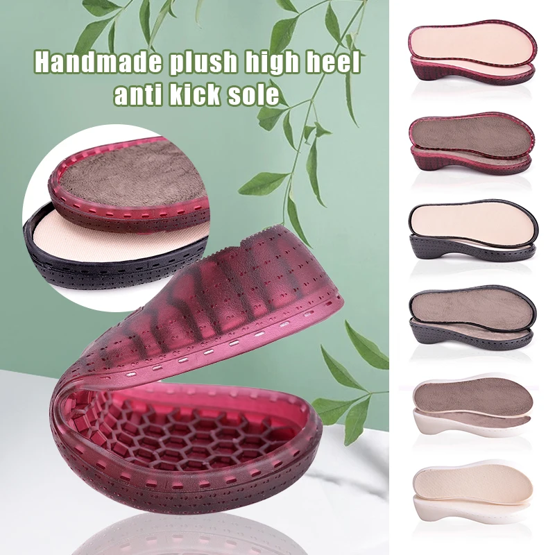 

Slippers Rubber Outsoles Hand-made Hook Velvet Shoes Shoes Anti-Slip Crochet Needles Slippers Sole DIY Hand Knitting Materials