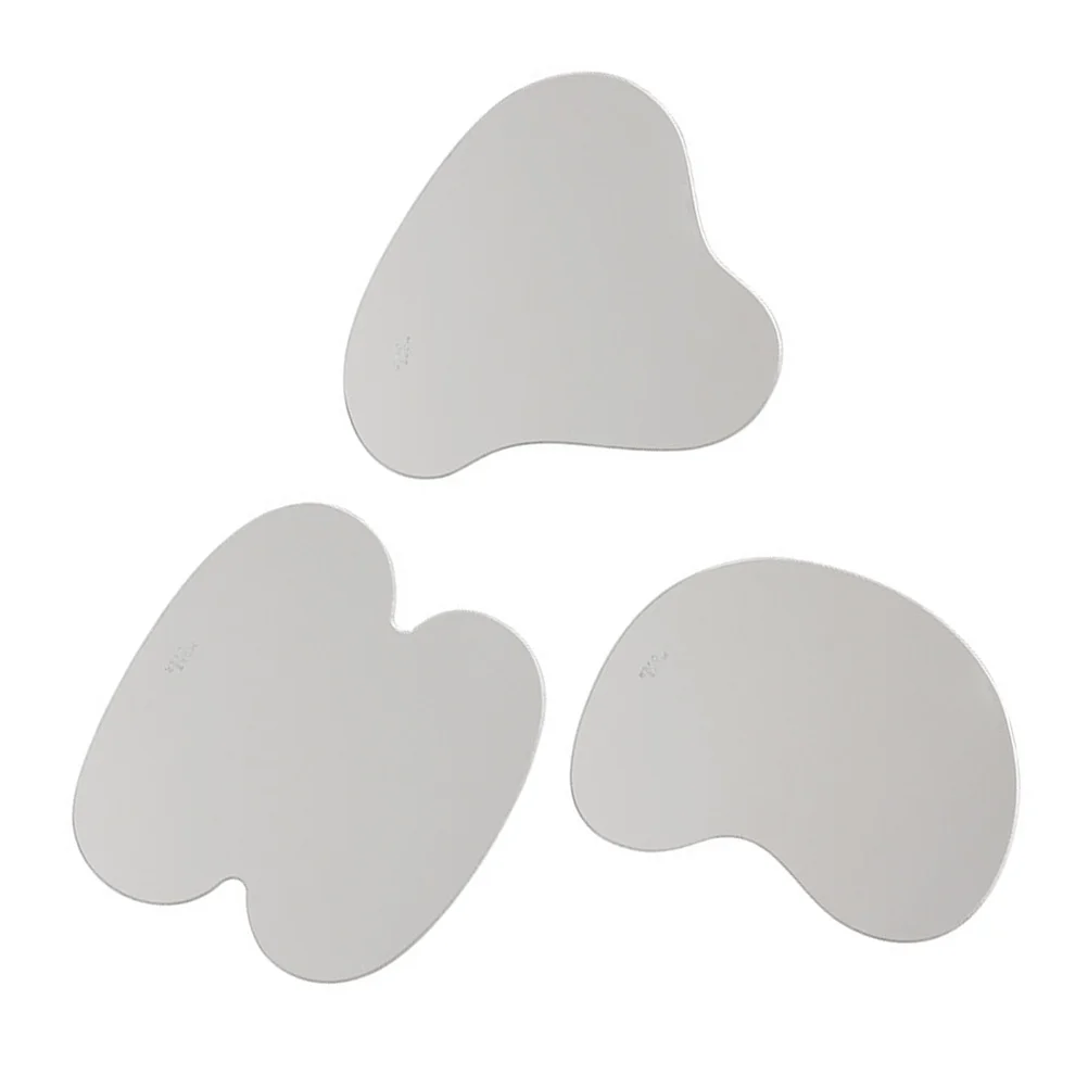 

3pcs Acrylic Coasters Anti-wear Gaskets Cup Mats Desktop Decors Coffee Coasters