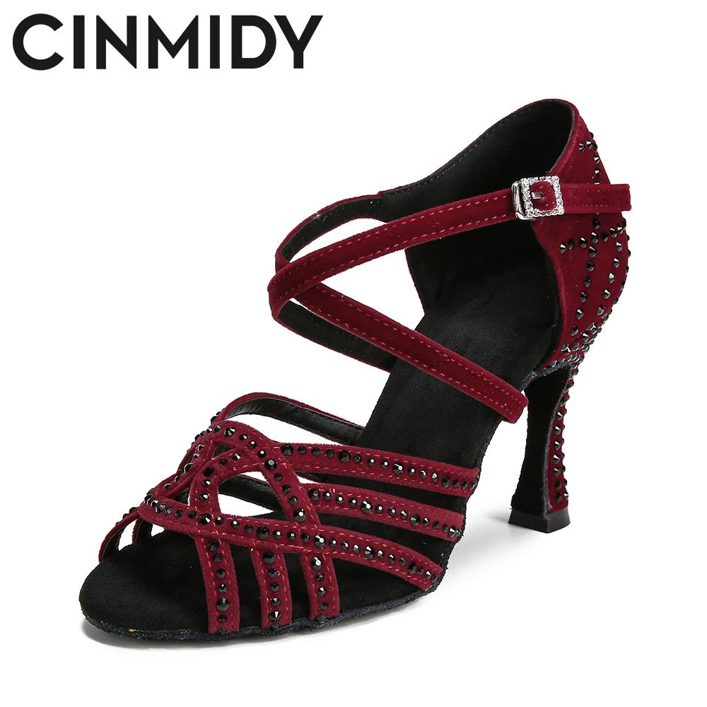 Женские туфли для латиноамериканских танцев CINMIDY женские на каблуках бальных 5