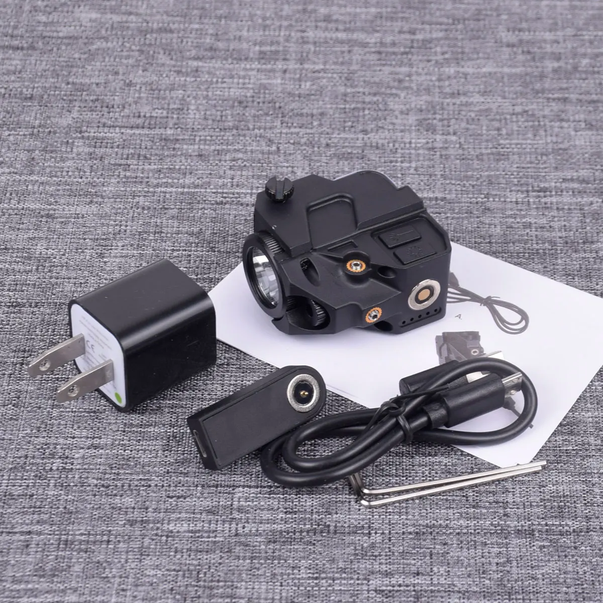 Перезаряжаемый пистолет для оружия светильник зеленый лазерный прицел