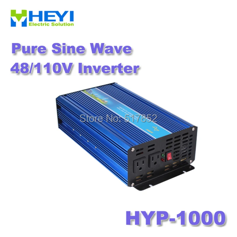 HYP-1000 dc ac инвертор 48V/110V вход 1000W Micro inverter 50/60Hz с охлаждающим вентилятором Pure Sine Wave Inverter