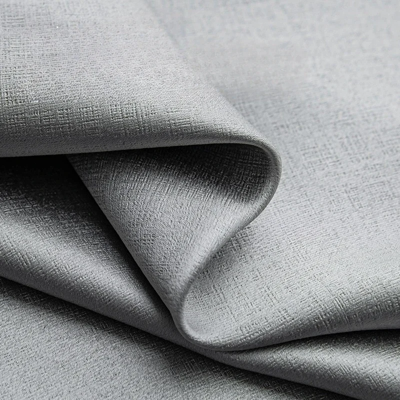 Simplified European Luxurious Solid Color Modern Blackout Curtains for Living Room Bedroom Dining Sun Protection
