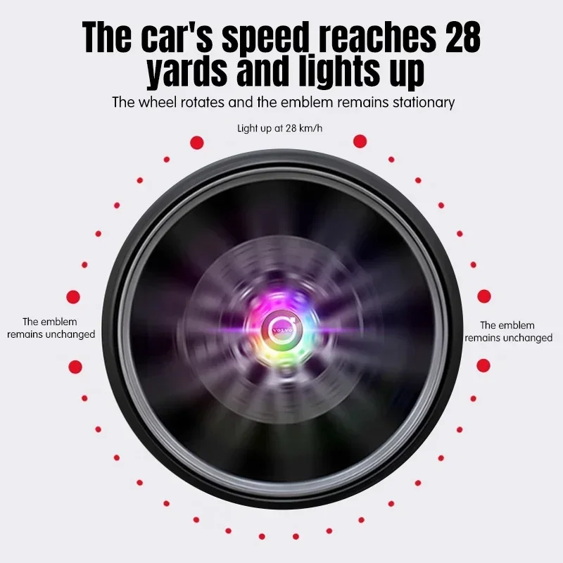 Ступица для автомобиля плавающая подсветка колпачки колес задняя крышка Volvo XC40