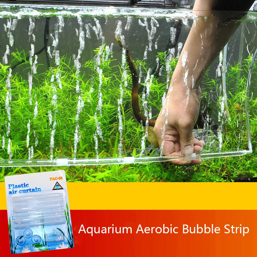 Plastic Aquarium Fish Tank Curtain Air Set Aquarium Bubble Strips Fish Tank Air Vent Bubble Bar Release Diffuser Kit