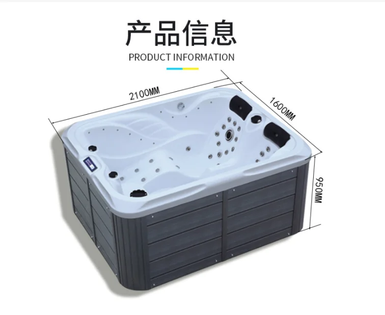 Горячая Распродажа бесконечный плавательный бассейн аквапарк джакузи открытый