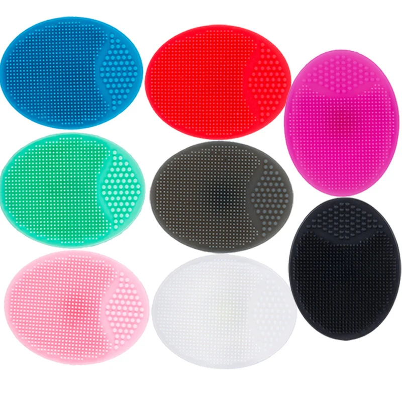 

8 Color Silicone Cleaning Pad Wash Face Facial Exfoliating Brush SPA Facial Deep Pore Skin Care Scrub Cleanser Deep Exfoliator
