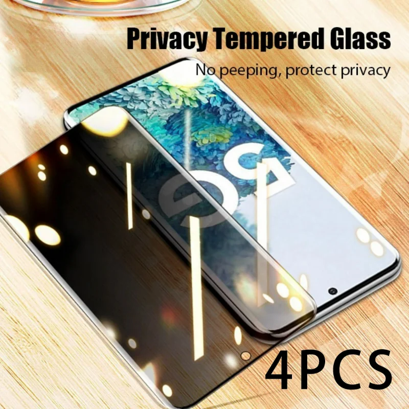 

4PCS Anti Peeking Tempered Glass for Xiaomi 11 12 Lite Privacy Protective Glass for Realme 10T 11T 12T Pro 13 Front Film