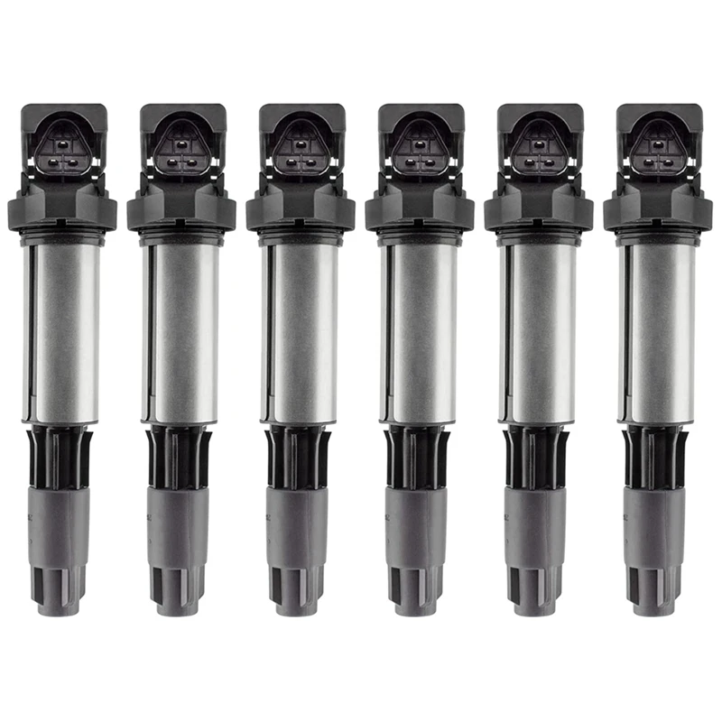 

6Pcs Ignition Coil For-BMW-3 5 7 Series X3 X5 X7 E46 E60 E65 Coil Ignition 0221504100 12137551260 12131712219