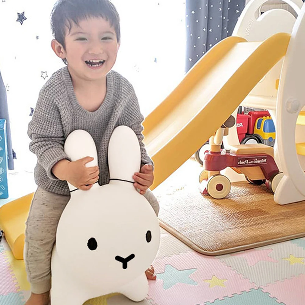 

Ride on Child Baby Play Toys Bouncer Baby Rocking Chair Inflatable Bunny Rabbit Bouncer Jumping Horse Toys Animal Hopper Toys
