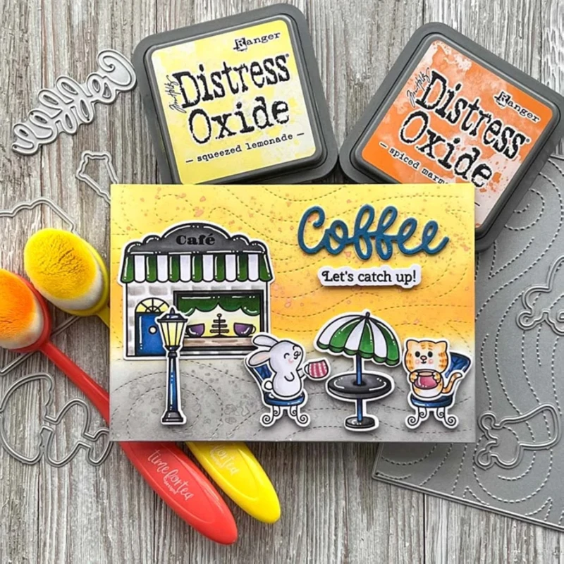 Новое поступление 2022 прозрачные штампы кофейные животные печать для сделай сам